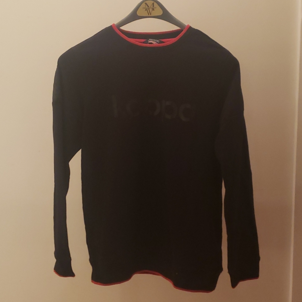 black Kappa sweatshirt with red details